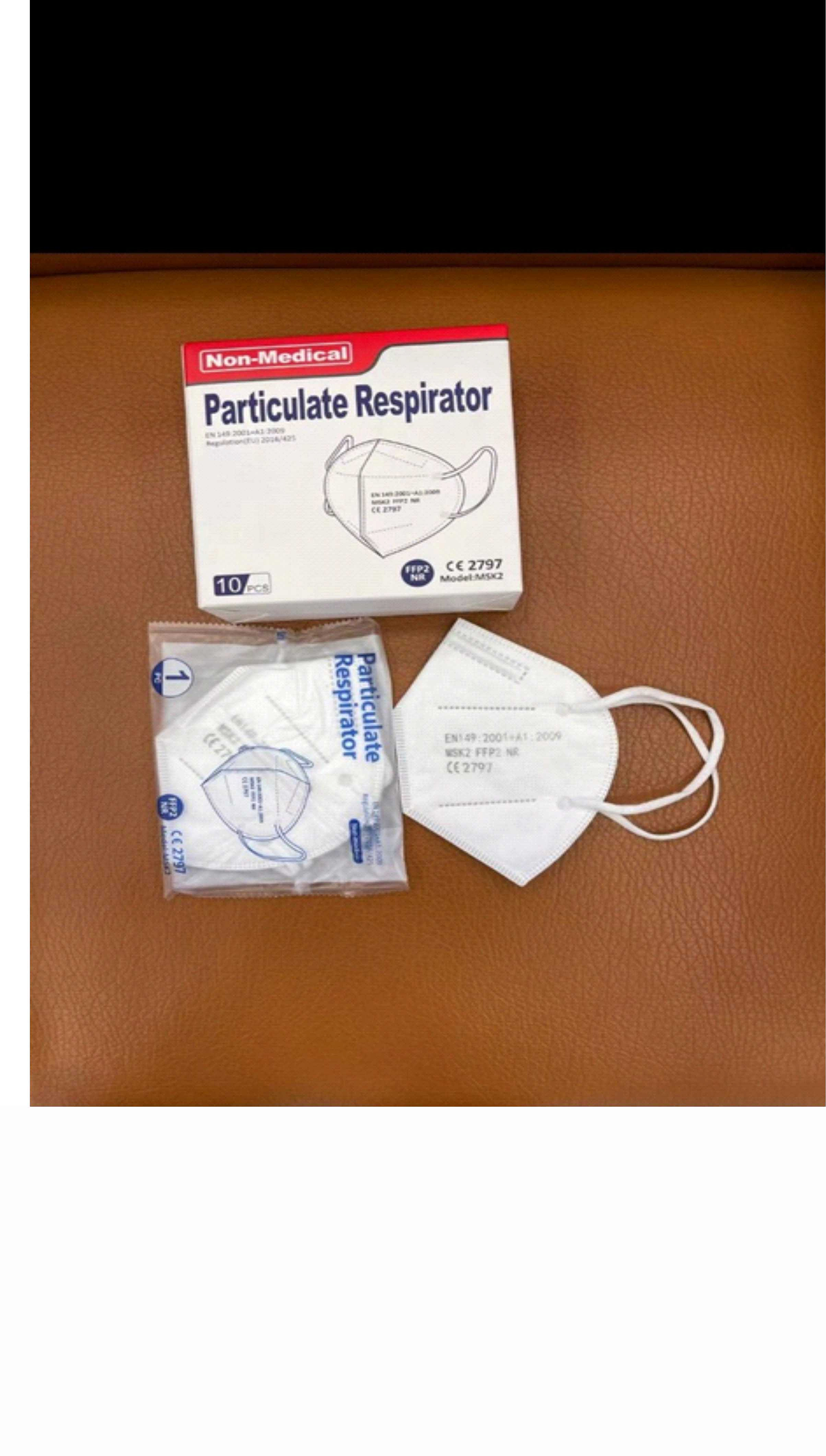 Particulate respirátor FFP2 NR, model MSK2, certifikát, 10 ks